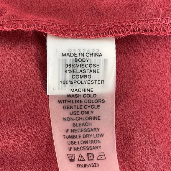 Vince Camuto Pink Viscose Layered Tank Size XL - Picture 6 of 8